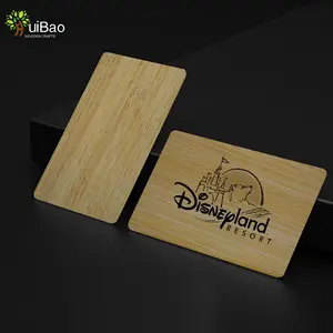 Customized Eco Wood Visit Cards Business Card Blanks Schede Bamboo Rfid Carte NFC En Bois Wooden Access Control Card