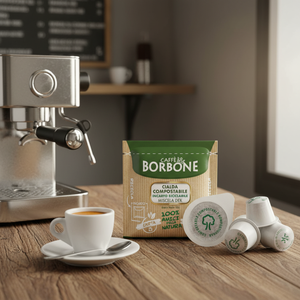 100 Cialde ESE 44 mm Filtro per Caffè in Carta Dek Borbone [0,14/cialda] - Product Image 3