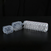 Boîte de rangement rectangulaire en plastique PP transparent épais portable FuYang en gros, avec logo personnalisé, pour flacons de poudre lyophilisée et peptides