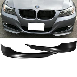 Panneaux de garniture d'angle de pare-chocs avant et séparateur pour BMW Série 3 E90, en ABS noir brillant à motif charbon, pour modification automobile - Product Image 2