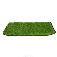 Tapis d'entraînement à la propreté pour chien en gazon artificiel écologique à drainage élevé, 30 mm, en PP/PE, avec bordure personnalisée