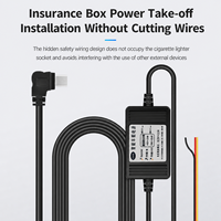 Kit de câblage direct pour caméra de tableau de bord avec module de protection de tension et porte-fusible avec coupure de courant en cas de batterie faible pour montage universel