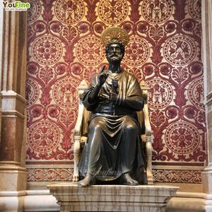 YOUFINE - Estatua de San Pedro de Bronce Fundido a Tamaño Real para Exteriores, Escultura Religiosa para Iglesia - Product Image 5