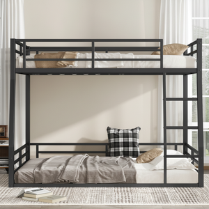 <span class=keywords><strong>Lit</strong></span> double extensible en métal durable (convient aux adolescents et aux adultes) – Gain de place / Réduction du bruit / Ne nécessite pas de sommier - Product Image 2