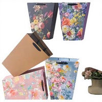 Boîtes à fleurs en papier d'art de luxe de haute qualité avec des matériaux recyclés pour l'arrangement de bouquets et l'emballage de cadeaux Impression offset