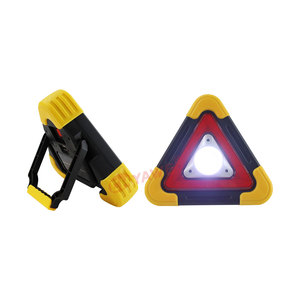Triángulo de Advertencia de Tráfico Solar Recargable con Luz LED de Emergencia y Luz de Trabajo COB para Averías de Coche y Seguridad Vial - Product Image 4