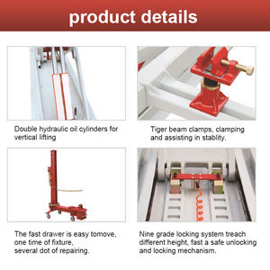 Bingkai mobil mesin penarik penyok otomatis perbaikan sasis mesin pelurus untuk peralatan toko mekanik - Product Image 3