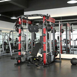 Máquina de Gimnasio Multifuncional APEXHQ para Entrenamiento de Fuerza Integral, Estación de Musculación de Acero Tipo Smith - Product Image 1