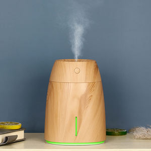 Humidificateur ultrasonique 600 ml à grain de bois, alimenté par USB, avec fonction de minuterie et hydratation, pour hôtel, voiture et usage domestique - Product Image 2