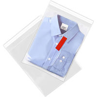 Emballage personnalisé en polybag transparent, sacs en plastique transparents autocollants pour vêtements