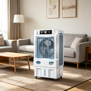 <span class=keywords><strong>Aire</strong></span> <span class=keywords><strong>Acondicionado</strong></span> <span class=keywords><strong>Portátil</strong></span> con Tanque de Agua de 50L, Enfriador Evaporativo de 3 Velocidades, Ventilador de Alto Flujo de <span class=keywords><strong>Aire</strong></span> con Control Remoto para Uso en el Hogar y la Oficina - Product Image 2