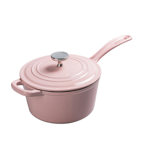 <span class=keywords><strong>Casserole</strong></span> en fonte émaillée résistante à la chaleur avec logo personnalisé de haute qualité, pot à lait avec longue poignée, compatible gaz et <span class=keywords><strong>induction</strong></span> - Product Image 3