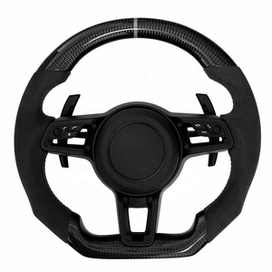 Volante Deportivo Completo en Alcántara para Porsche 911 992 <span class=keywords><strong>GT3</strong></span> RS, Estilo Personalizado con Costuras y Color a Medida - Product Image 2