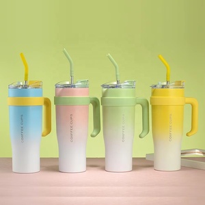Oferta Especial: Vaso Térmico <span class=keywords><strong>Goofit</strong></span> de 1200ml (40oz) para Auto, con Asa, Aislado, de Acero Inoxidable, con Pajita - Product Image 3