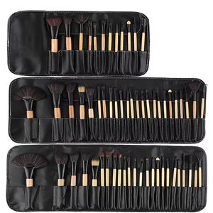 24 brochas <span class=keywords><strong>de</strong></span> <span class=keywords><strong>maquillaje</strong></span> Kabuki Foundation Powder Eyeshadow Blush Corrector Brush Kit con bolsa Juego <span class=keywords><strong>de</strong></span> brochas <span class=keywords><strong>de</strong></span> <span class=keywords><strong>maquillaje</strong></span> portátil - Product Image 5