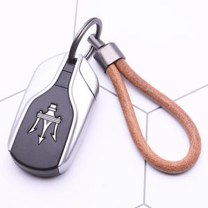 Vintage basit inek derisi el halat anahtarlık kolye erkek kadın için yaratıcı kişilik deri araba zinciri - Product Image 5