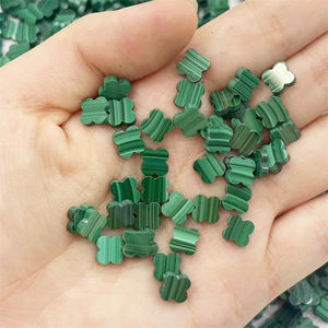 חם מכירה בצבע ירוק טבעי בצבע מלכיט 6-25 מ "מ 4 אבן חן מלכיט עבור תכשיטי צמיד - Product Image 3