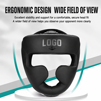 Vente en gros OEM Logo personnalisé Protection des joues Casque de boxe Protection de la tête Entraînement de boxe Sparring Kickboxing Arts martiaux PU