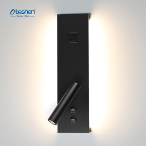 Lampada <span class=keywords><strong>da</strong></span> <span class=keywords><strong>Parete</strong></span> in Alluminio 2W 10W 12W con Porta di Ricarica USB Type-C, Faretto LED Antiabbagliamento per Testiera Letto - Product Image 4