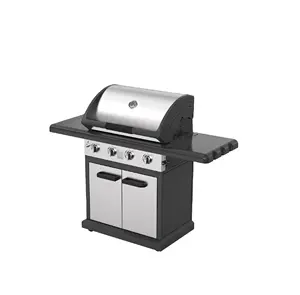 BSCI Grill 4 burners Barbecue bbq grill gas barbecue with wheels