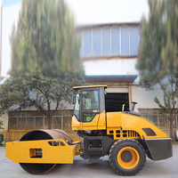 Mini-compacteur à double tambour de 1 tonne d'occasion, compactage léger, moteur diesel 6 tonnes, pompe vibrante pour équipement routier