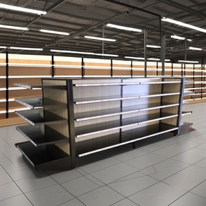 Estantes de góndola usados rotativos/fijos de doble cara/de metal de alta calidad, estante de supermercado de acero de múltiples capas a precio de fábrica - Product Image 2
