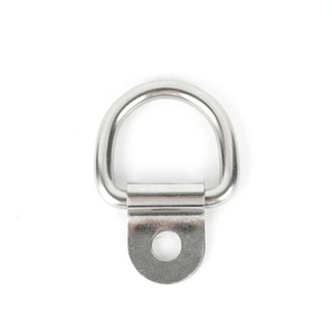 ربط أسفل الفولاذ المقاوم للصدأ D حلقة ثقب واحد D حلقات الصورة الإطار حزام هوك شماعات - Product Image 1
