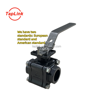 Válvulas de bola de puerto completo de extremo de rosca CF8M de acero inoxidable de 3 piezas para agua 2000PSI almohadilla de montaje de potencia Manual productos químicos especiales - Product Image 4