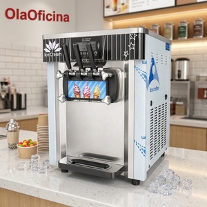 Máquina de Helado Suave Vertical Automática de Alta Productividad Comercial de Tres Cabezas QBL-918 con Certificación Energy Star para Cine - Product Image 1