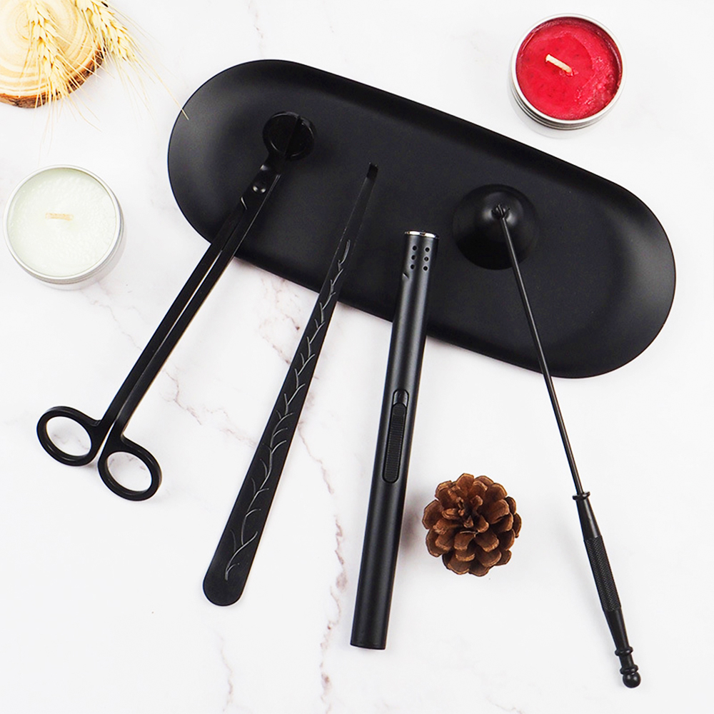 Bán Buôn Nến Công Cụ 4 Piece Nến Tông Đơ Set Bấc Tông Đơ Nến Snuffer Set