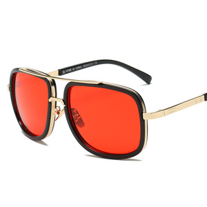 <span class=keywords><strong>Gafas</strong></span> de Sol de Moda con Estilo Piloto Cuadrado, Remaches Decorativos, Diseño de Marca, Lentes Degradados, Protección UV400 para <span class=keywords><strong>Mujer</strong></span> - Product Image 6