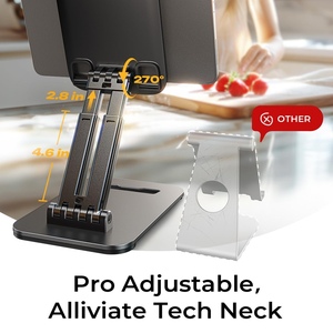 Support pliable pour tablette LISEN, support réglable pour iPad, support portable pour moniteur, pour bureau, maison, chevet, compatible avec les tablettes iPhone <span class=keywords><strong>de</strong></span> 4 à 15,9 pouces - Product Image 3