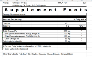 Concentrated Omega 3 and PEA <strong>Supplement</strong> for Brain Heart Health and <strong>Muscle</strong> Recovery GMP Certified - Product Image 2