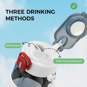 Nouvelle Gourde de Sport 2025 avec <span class=keywords><strong>Paille</strong></span>, Grande Capacité Résistante aux Hautes Températures, Bouteille Portable pour Étudiants et Camping - Product Image 2