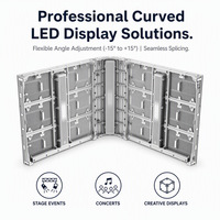 Écran LED incurvé de location à assemblage sans soudure, flexible et multi-angles pour événements scéniques et façades
