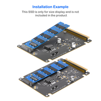M.2 untuk SSD ke Kartu Adaptor IDE 44 Pin (PCB) untuk Penggunaan Laptop Mendukung M.2 NGFF B/B&M Key 2230/2242/2260/2280