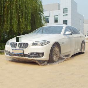 Disposable <strong>Car</strong> <strong>Cover</strong> Clear <strong>Plastic</strong> <strong>Car</strong> <strong>Cover</strong> Universal Rain Dust Garage <strong>Cover</strong> with Elastic Band - Product Image 2