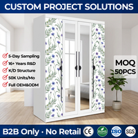Armoire en Acier 2025 à Motifs Imprimés – Armoire de Rangement en Métal pour Vêtements d'Enfants – Penderie Coulissante en Métal