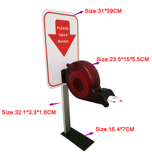 Ycall Take-A-Number Ticket Dispenser with Counter <strong>Stand</strong> and 1 Roll Tape Paper 3 Digits 2000 Labels for <strong>Queue</strong> Call System - Product Image 5