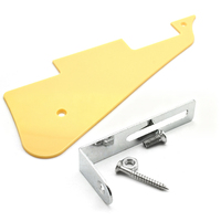 Kit de support de pickguard en métal en forme de L pour guitare électrique LP Les Paul avec vis et écrous complets – Pièce de rechange pour guitare