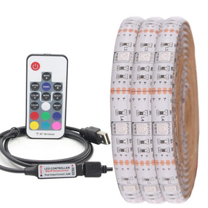 Tiras <span class=keywords><strong>led</strong></span> de 5V, iluminación trasera para ordenador portátil, TV, <span class=keywords><strong>USB</strong></span>, resistente al agua, <span class=keywords><strong>rgb</strong></span> 5050 - Product Image 4