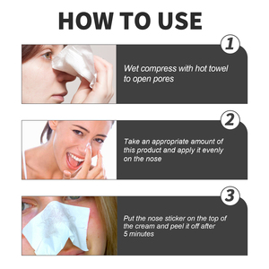 EELHOE strisce per il naso crema detergente per punti neri con riparazione esfoliante cerotto strappi per l'acne olio per la pelle punti neri naso nero - Product Image 6