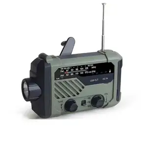 CJ103 מזג אוויר חירום סולארי ארכובה דינמו כיס LED NOAA AM FM SW WB פנס קידום מכירות רדיו FM רדיו שמש רדיו שמש