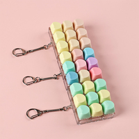 Jouets anti-stress en forme de cœur pour adultes, porte-clés coloré avec bouton clic pour soulager le stress au travail, TDAH, autisme, ASMR