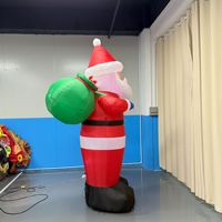 Décorations gonflables de Noël, sacs cadeaux du Père Noël pour la décoration de la cour et du jardin, figurines gonflables de Noël
