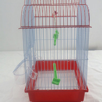 Cage à oiseaux en fil de fer thermolaqué, grande cage pour perroquets avec rangement, montage facile pour calopsites, conures et volières
