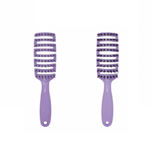 Brosse à rouler professionnelle en céramique E Handle avec manche en caoutchouc antidérapant et poils de sanglier doux pour démêler les cheveux bouclés - Product Image 3