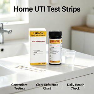 Bandelettes de test <span class=keywords><strong>urinaire</strong></span> URS-3N UTI, 3 paramètres : leucocytes, nitrites, <span class=keywords><strong>pH</strong></span>, bandelettes de test d'analyse d'urine, bandelettes de test d'infection des voies urinaires - Product Image 3