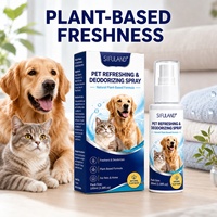 Spray de soin pour animaux à base de plantes pour repousser les tiques et les puces, nettoyer et protéger la peau des chats et des chiens