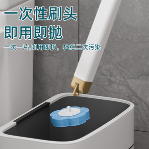 Toilet Cleaning Brush Holder Rectangular Minimalist Design Easy To Clean Wall Mounted No Drill For Home Use - Product Image 5